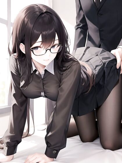 Hot Teacher in Glasses Pounded from Behind in Wild Hentai AI Image