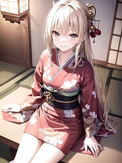 Skinny 18-Year-Old Enjoying Blissful Moments in Happy Hentai Hentai AI Image