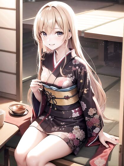 Ultra-Detailed Skinny Girl 18+ Enjoying Blissful Pleasure in hentai Hentai AI Image