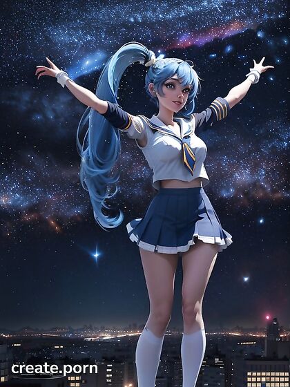 Blue-Eyed-Girl 18+-with-Sailor-Collar-Dancing-in-Starry-Night-Sky-AbsurdRes-HD-Porn