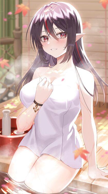 Jizz-soaked Hotties Get Wet n Wild in Steamy Autmn ONSEN PIC!