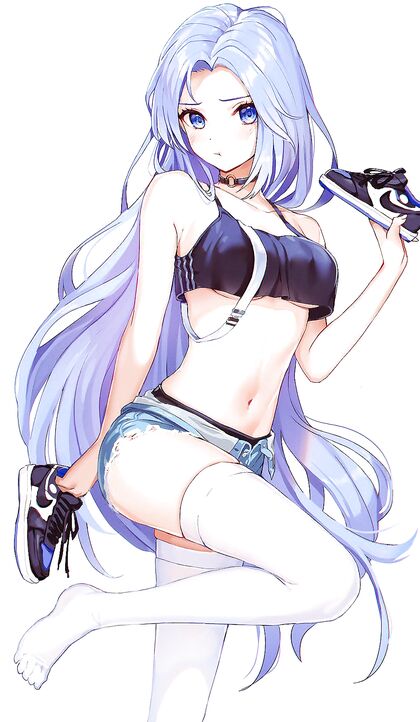 Holy Shit! Thick thighed babe flashes her juicy muff for some hot XXX action!