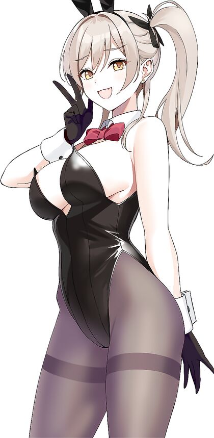 Hella Hot Harem-scaping Babe in Bunz!