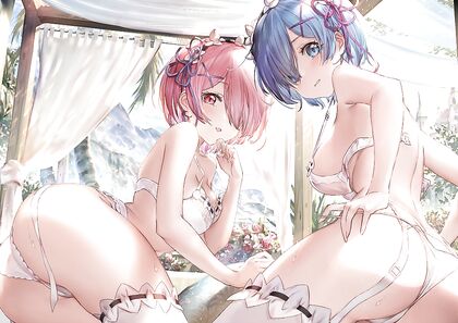 Horny Twins Rem n Romp in XXX HENTAI PIC