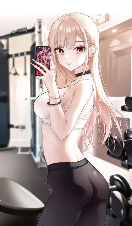 Horny AF Marino Fucking Her Puss on Treadmill at The Sweaty Ass-Gymnasium