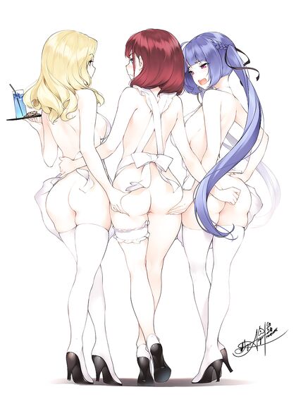 Horny AF Threesome Action - Hentai XXX Pics of Triple Penetration!