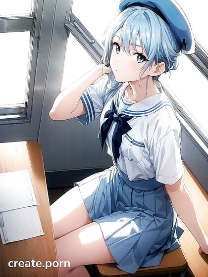 Skinny Girl 18+ in High-Res Hentai AI Image