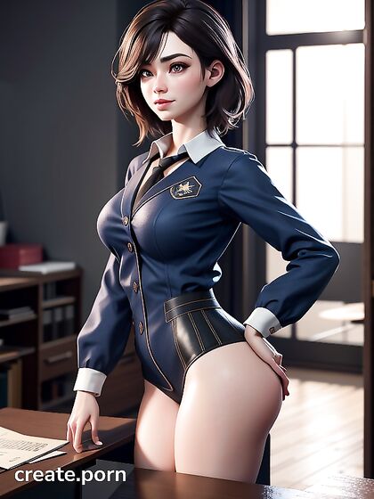 Wet School Uniform Fantasy in 3D Hentai AI Image