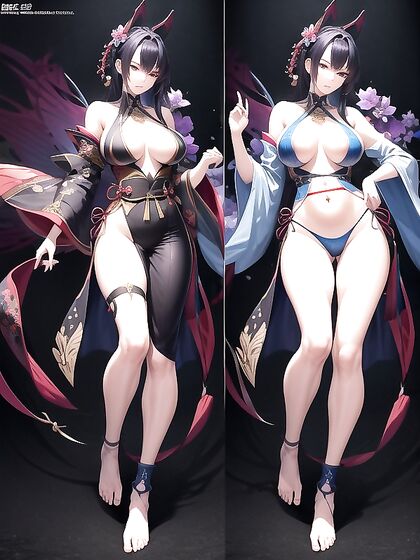 Lightly Armored Goddess with Wide Hips in Ultra-Detailed Hentai Ecstasy