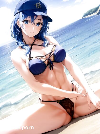 Sunny with Blue Hair Takes On Frontal Action in Seductive Hentai AI Image