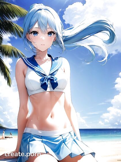 Sunny’s Navel Revealed in Seductive Bikini for Steamy Hentai Pleasure