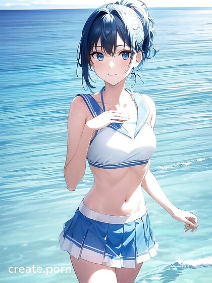 Small Breasts and Exposed Navels in Sexy Bikinis for Erotic Hentai Fun