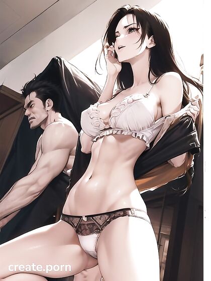 Long-Length Hentai Adventures with Seductive Brown-Eyed Beauty in Lacy Underwear