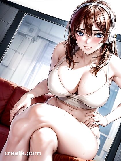 Gigantic and Rubbing Her Right Foot on Me - Intense Close-Up Hentai Pleasure