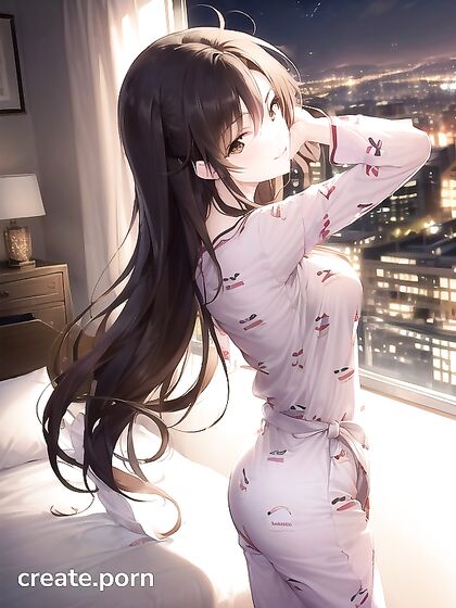 Waist-Shot hentai featuring medium ass and intimate face touching moments
