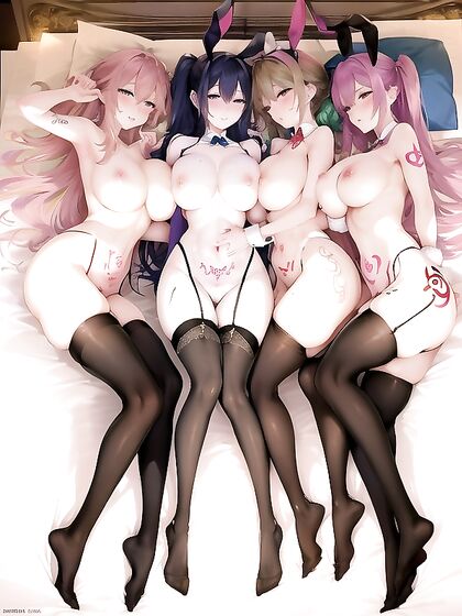 Pale-Skinned Beauty in Sweaty Bunny Costume forSTEAMY Hentai Pleasure