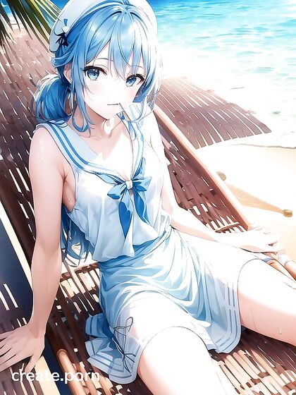 Sweaty Sexual Encounter by the Ocean in Seductive Hentai Animation