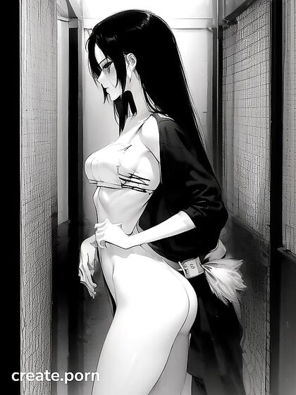 Straight Hentai AI Image - Small Ass in Perfect Side View Seduction