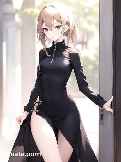 Small-Ass Beauty Dressed Up for Seductive Solo Hentai Pleasure