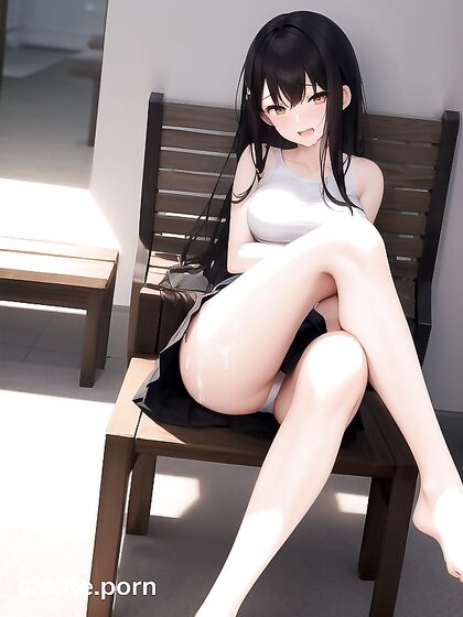 Naked Hentai Beauty Shows Off Her Medium-Asssed Delights
