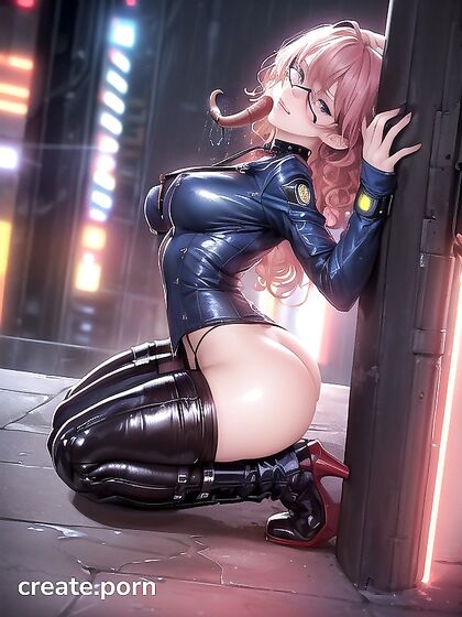 Rainy Night fantasies with Cyberpunk Girl 18+'s Cyborg Arm and Stocking-clad Legs