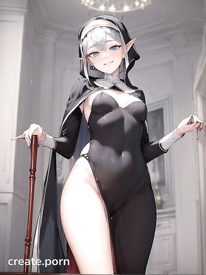 Pale-Skinned Beauty Shows Off Her Small Ass in Busty Hentai AI Image