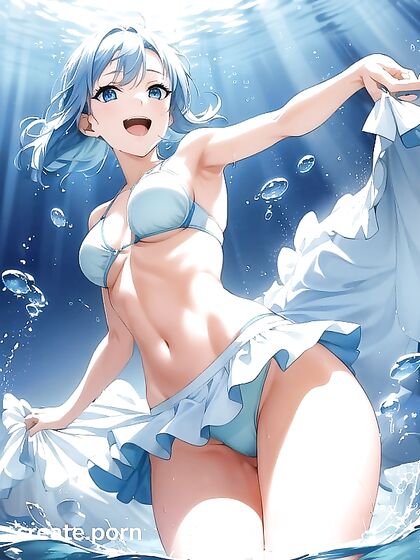Blue-Eyed Beauty in Absurdly Hot Hentai AI Image