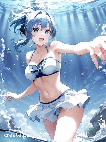 Skinny Girl 18+ with Small Breasts Enjoying Good Times in Steamy Hentai AI Image