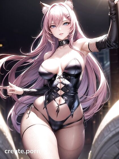 Skinny Teen 18+ with Seductive Eyeshadow Exploring Pleasure in Hentai Fantasy