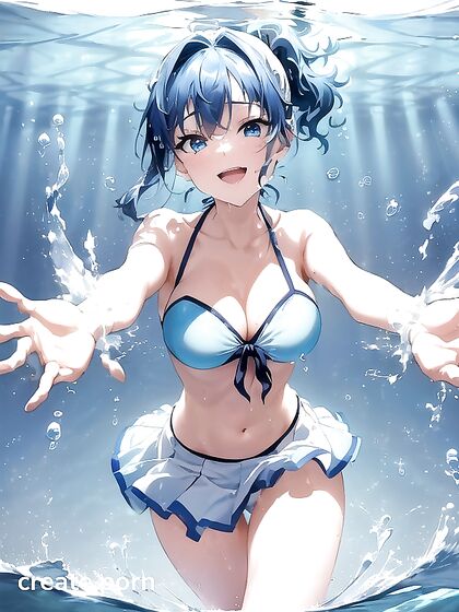 Smiling Skinny Girl 18+ with Small Breasts Enjoys Steamy Hentai Pleasure
