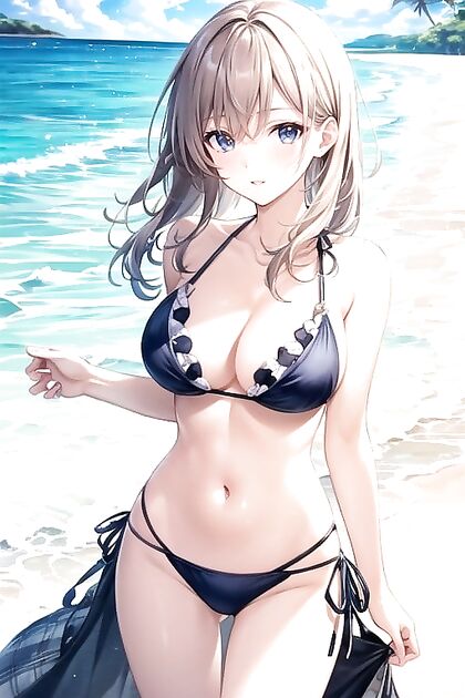 Raining Futanari Shows Off Her Sensual Nape in Steaming Hentai AI Image