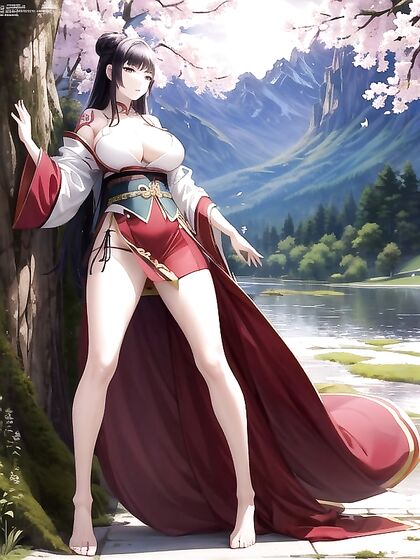 Kitsune with Twin Buns Hairstyle in Detailed Hentai Screencaps