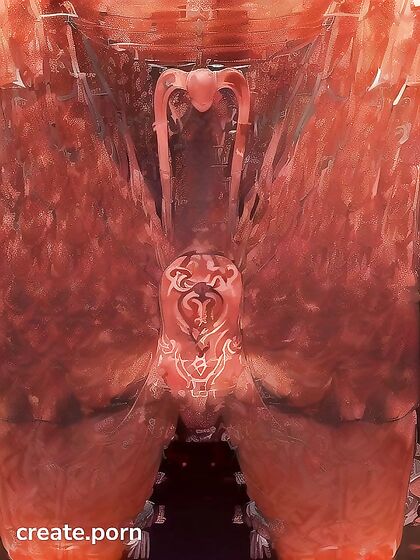Uterus Tattooed Beauty Shines in Vibrant Color Manga Hentai Ecstasy