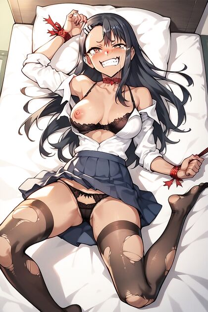 Rising Skirt Reveals One Exposed Breast in Seductive Hentai AI Image