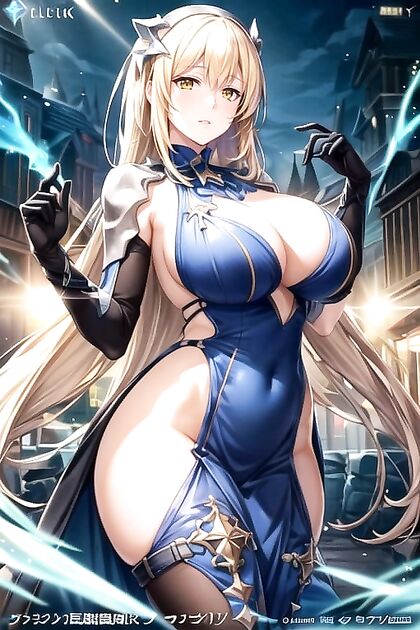 Aiz Wallenstein Cosplay with Gigantic Breasts Lures Girl 18+s into the Basement for Hentai Fun