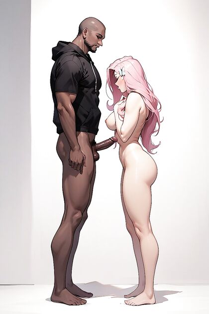 Dark-Skinned Male Gives Intense Blowjob inSteamy Hentai AI Session