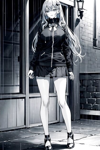 Aqua from Konosuba Takes Full-Length Rainy Day Hentai Pleasure