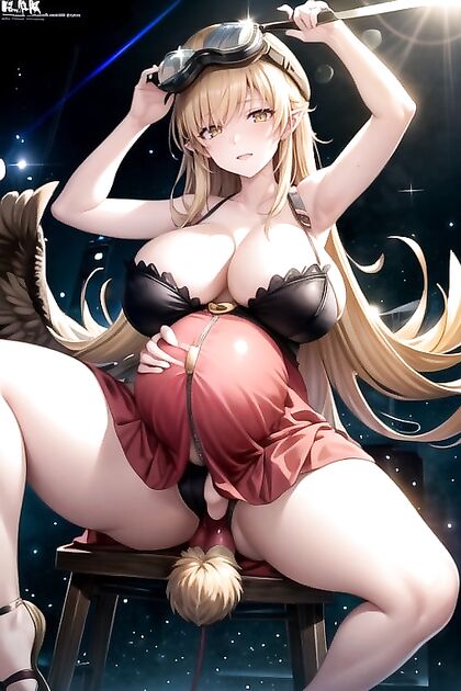 Ultra-Detailed Busty Woman in Futanari Hentai AI Image