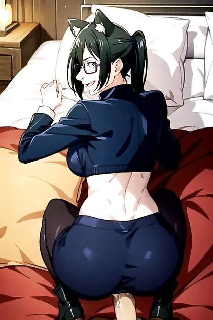 Maki Zenin from Jujutsu Kaisen Flexes Her Toned Body in Busty Hentai AI Image