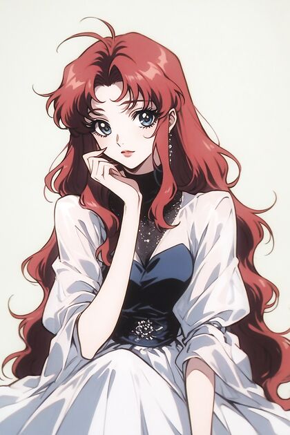 Lovely Big-Eyed Anime Girl 18+ in Seductive Hentai AI Image