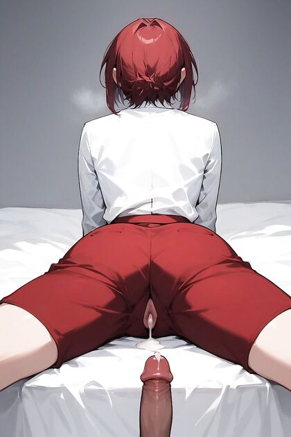Lovely Anime Chick with Short Hair in Steamy Hentai AI Image