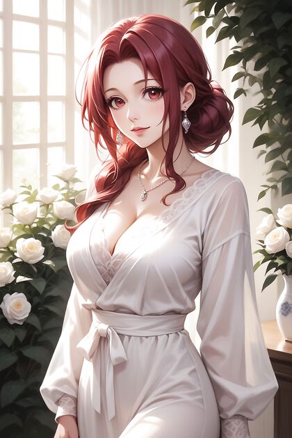 Lovely Big-Eyed Anime Chick in Seductive Hentai AI Image