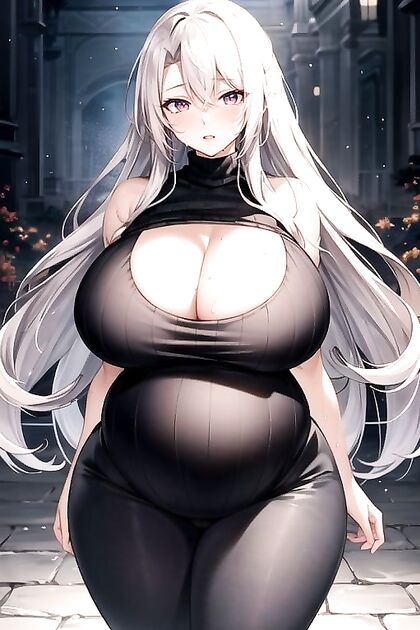 Virgin Sweater, Yoga Pants, Crossed Arms Hentai AI Porn