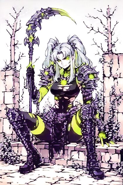 Nighttime Fun with Fringe and Silver Hair in Steamy Hentai AI Image