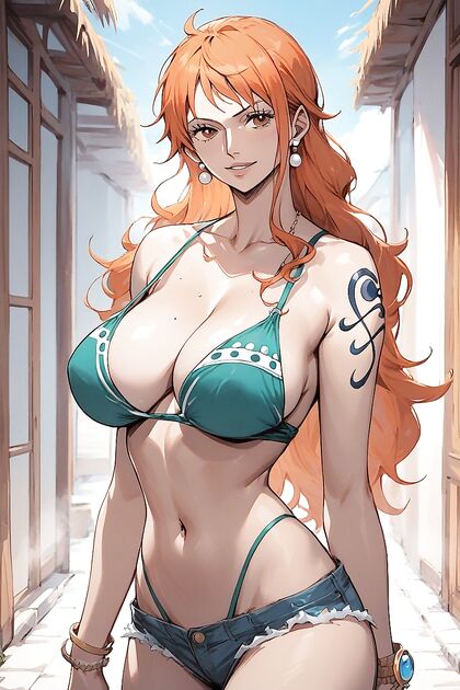 Nami from One Piece Gets Wild in Steamy Hentai AI Image