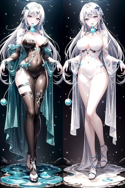 Open Mouth, Split Screen, Hair Clip Hentai AI Erotic Pleasure