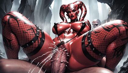 Saggy Veiny Breasts Covered in Sweat for Intense Hentai Facial Action