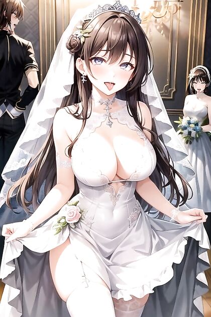 Ahegao Faces of Pleasure - Two People in Intense Hentai AI Image