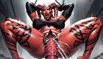 Big-Eyed Beauty Gets Dirty and Sweaty in Steamy Hentai AI Image