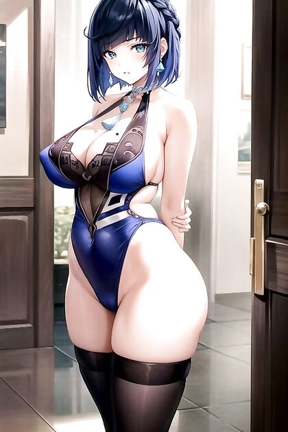 Bikini, Decollete, No Panties Hentai AI Porn Seduction